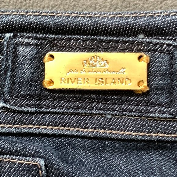 River Island Womens Blue Denim Jeans Medium Wash US Size 10 - Picture 7 of 11